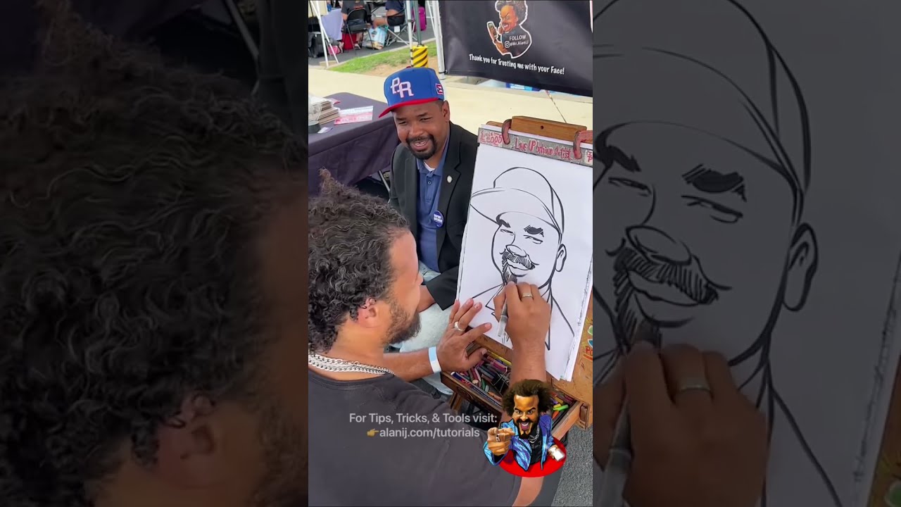 Senator Sharif Street was happy to get drawn by Alani J&hellip; but did he like the sketch?