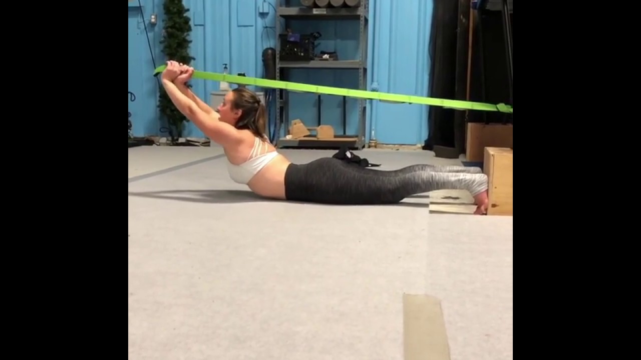 Back Stretching exercises with an EverStretch Stretching Strap with Loops - by user Natalie Gail