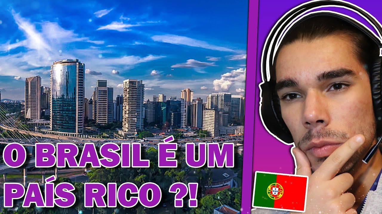 Português reage às CIDADES MAIS RICAS do Brasil !