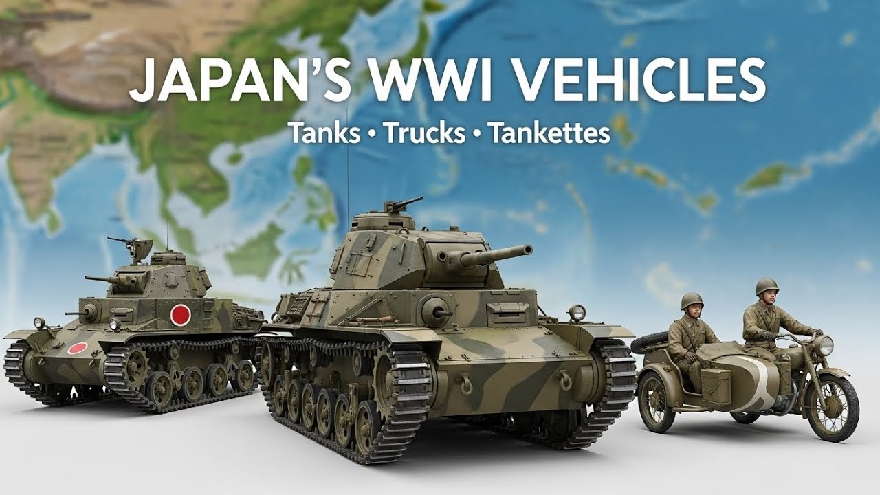 All Japanese Military Vehicles of WWII | Every Japanese Vehicle Used in World War II