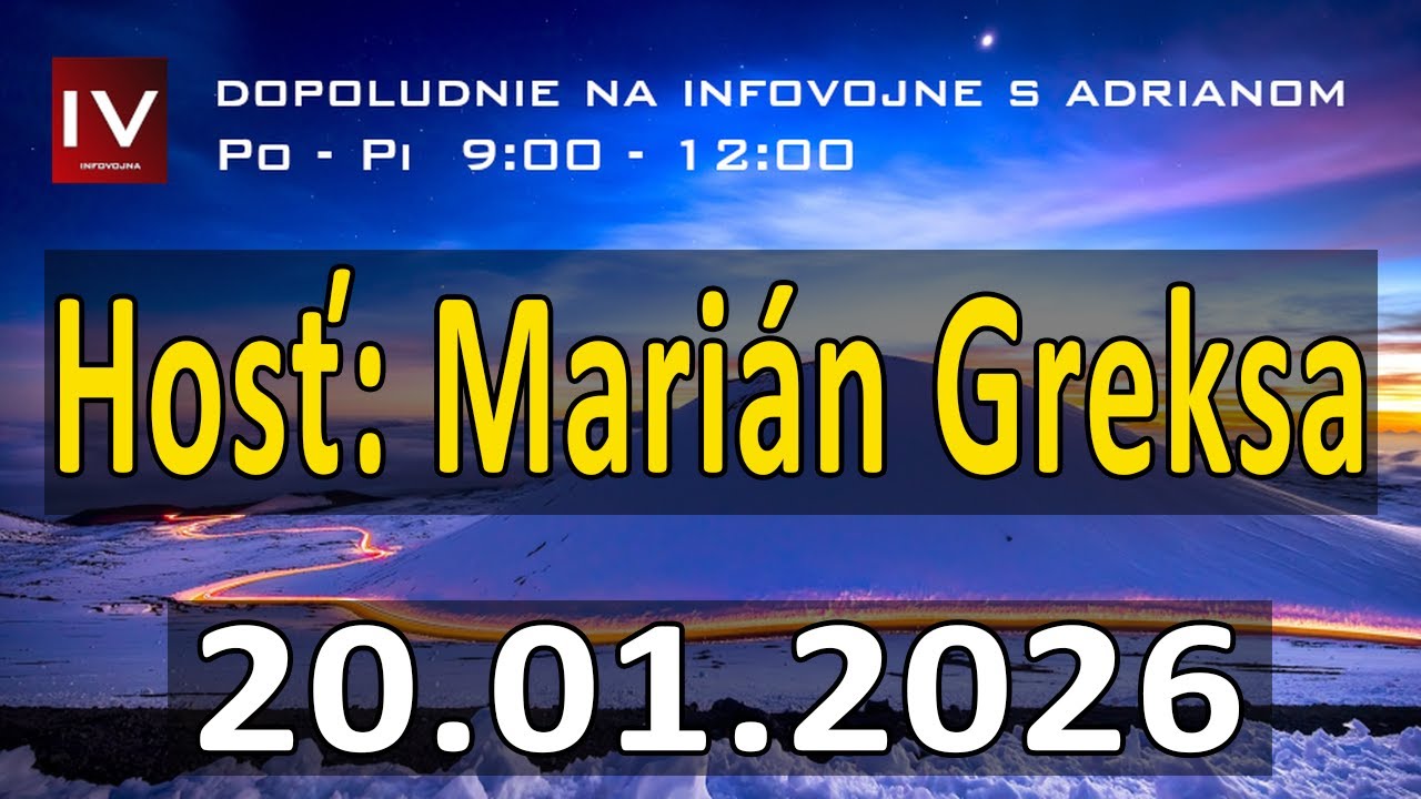 Dopoludnie na InfoVojne s Adrianom 20.01.2026