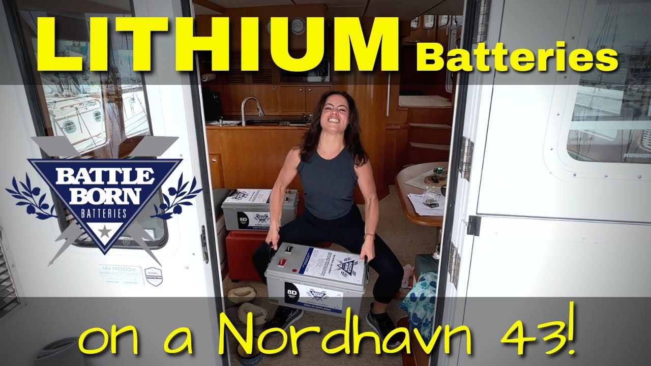 BATTLE BORN Lithium Iron Phosphate DIY battery install on a Nordhavn 43 yacht! [MV FREEDOM SEATTLE]