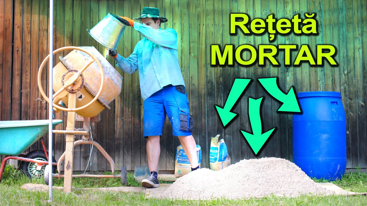 Reteta pt. BETON (mortar din Apa, Ciment si Nisip)