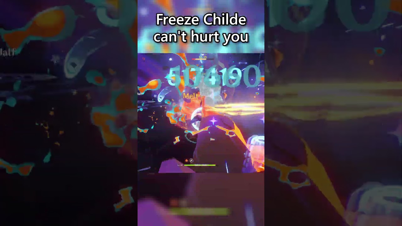 C0 Childe with whale supports in 5.2 Abyss Chamber 1