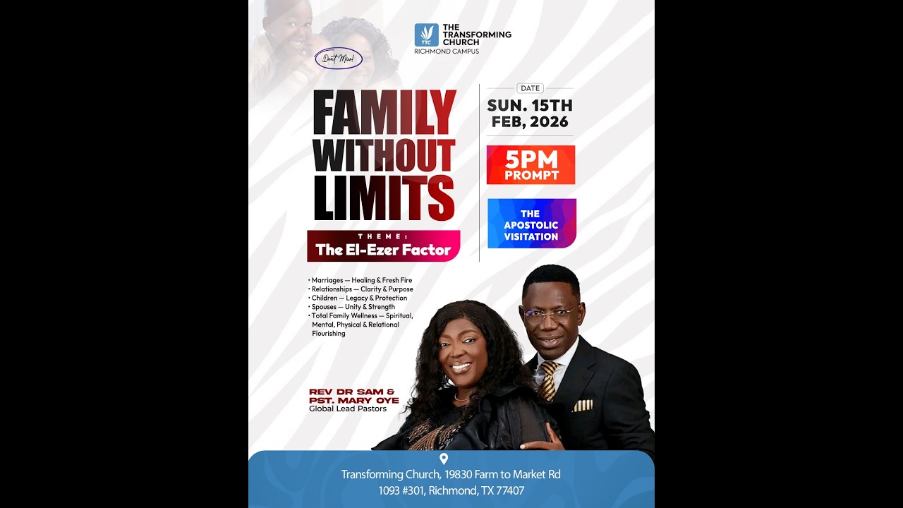 The Apostolic Invasion with Rev Dr Sam Oye - The Family Without Limits.