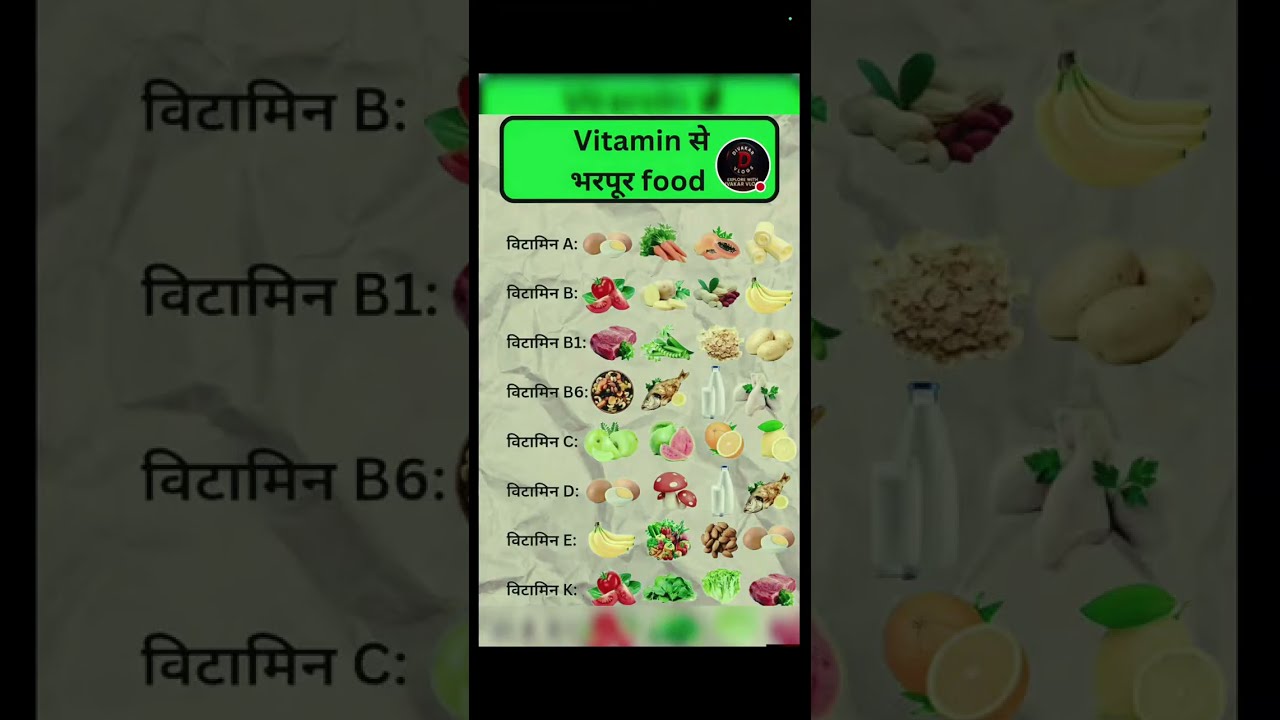 kon kon vitamin kisme paya jata hai