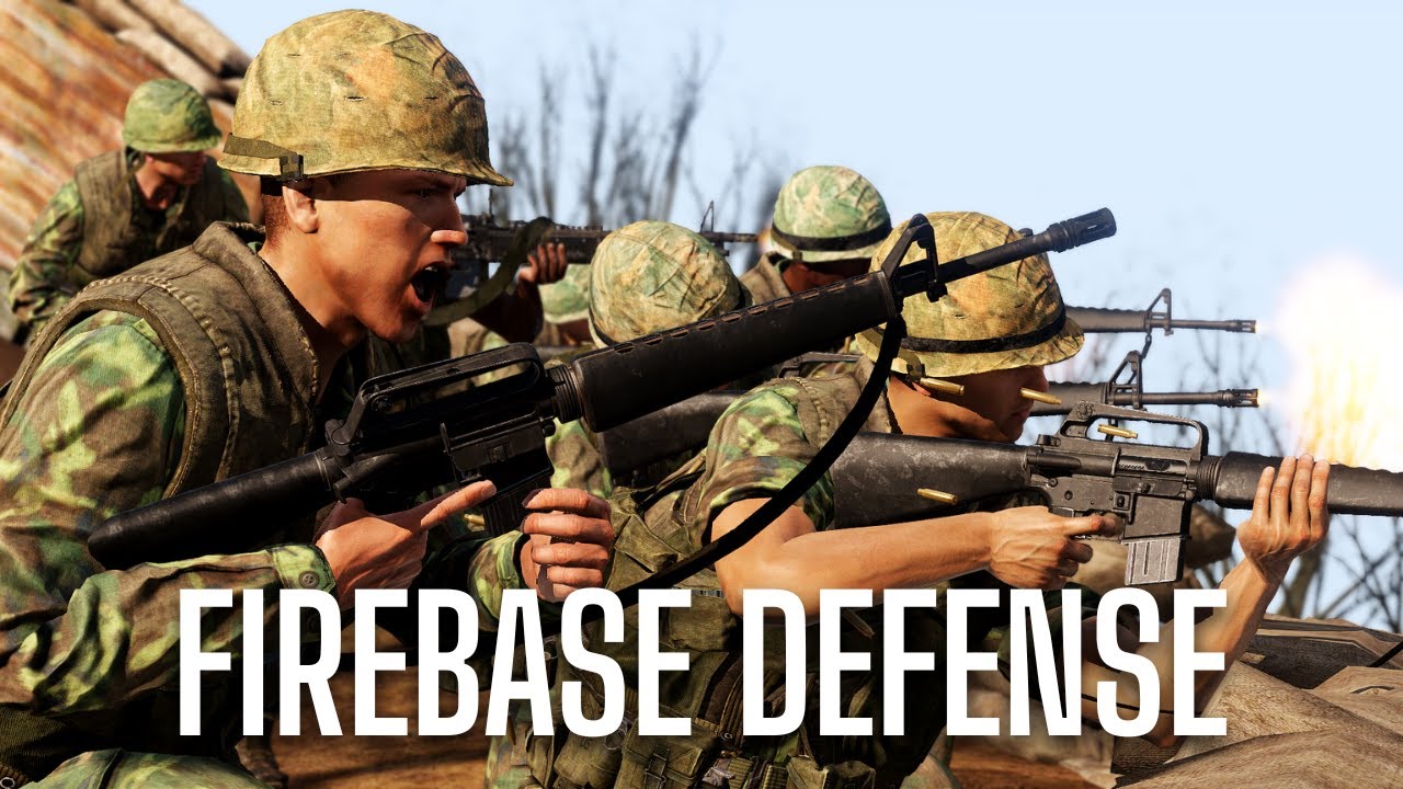 US Marines Defending Hilltop Firebase Against Vietcong Attack | Arma 3 Vietnam War