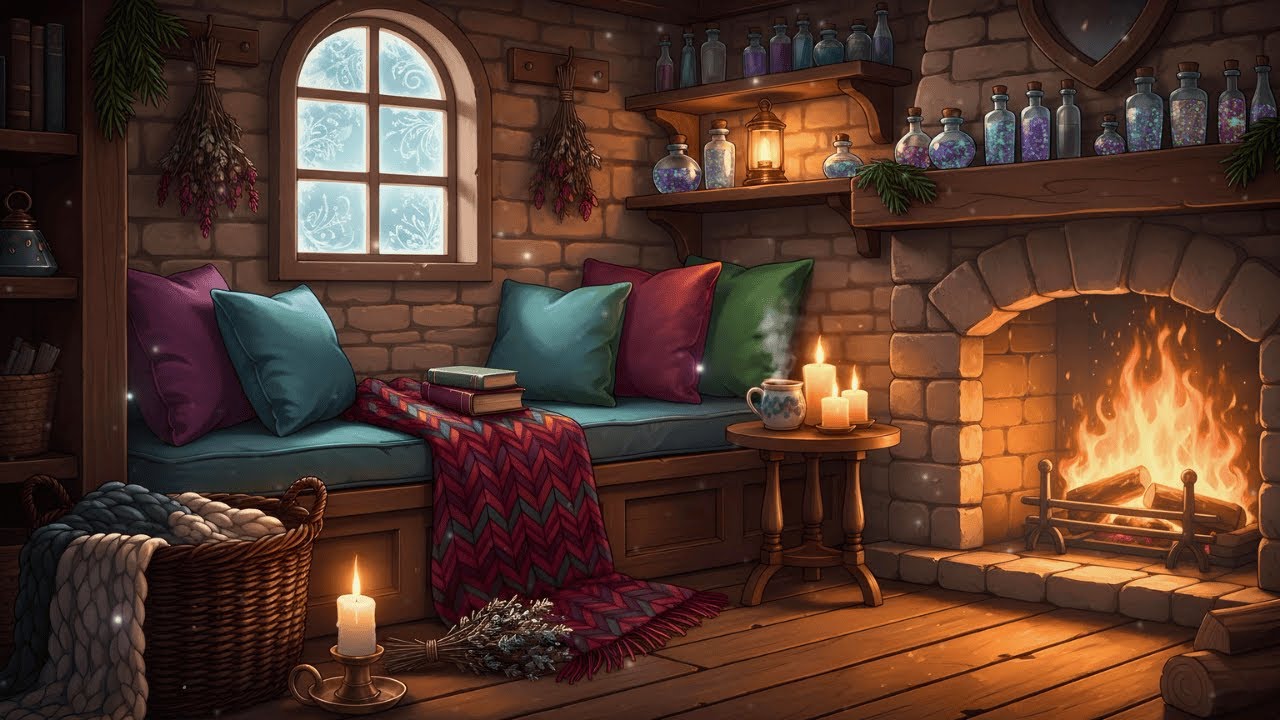 The Winter Inn 🍺 Fantasy Tavern Lofi Ambience for Reading