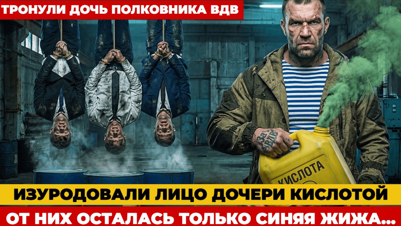 Мажоры облили дочь кислотой. Полковник ВДВ растворил их в бочке живьем.