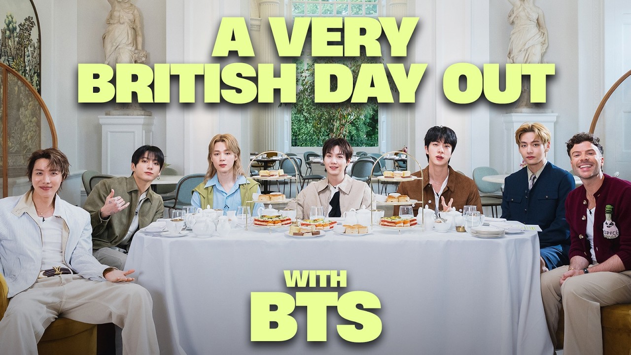 BTS react to British food and SPILL on comeback album &lsquo;Arirang&rsquo; | Very British Day Out