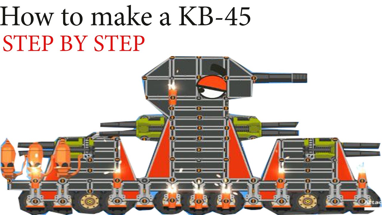 KB45| Super tank rumble | how to make a tank ( step  by step )