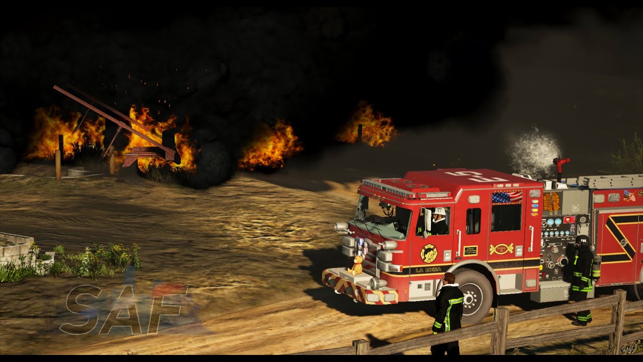 Engine Duty: Major Brush Fire! - Twitch Live Stream 1/24