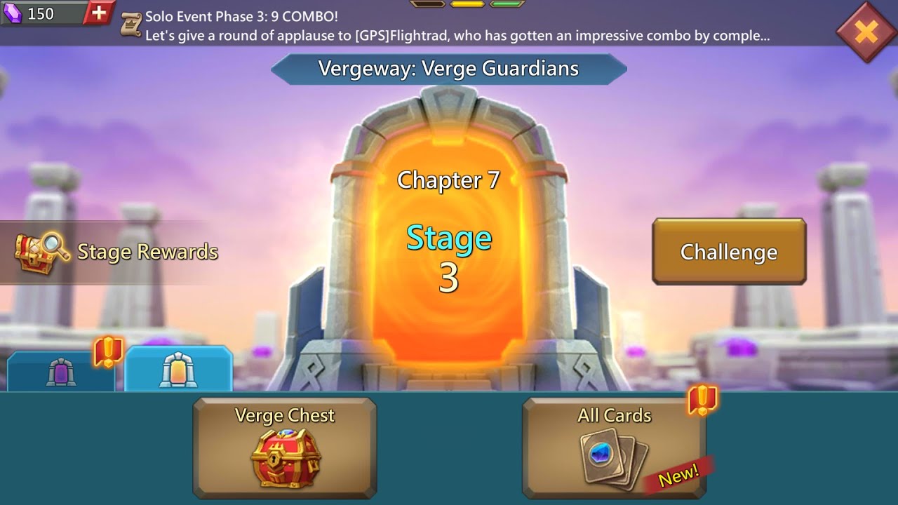 Lords Mobile Vergeway Chapter 7 stage 3