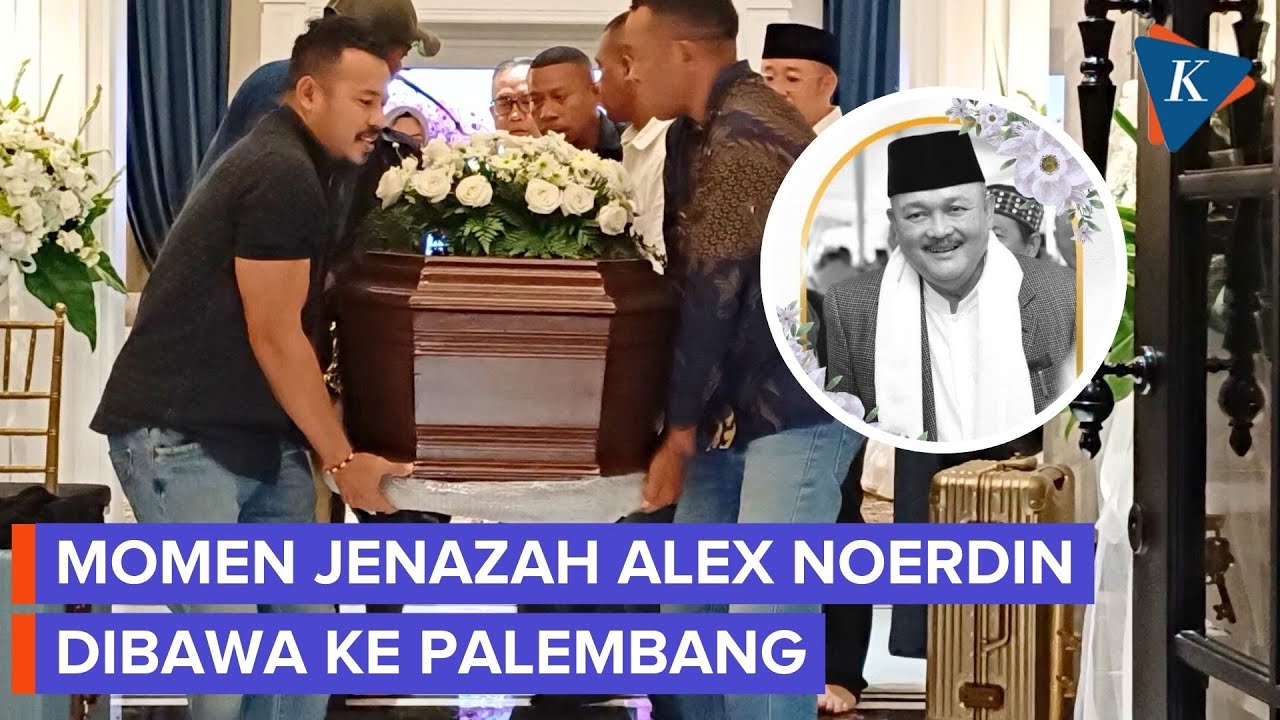 Momen Jenazah Alex Noerdin Dibawa ke Bandara Halim untuk Diterbangkan ke Palembang