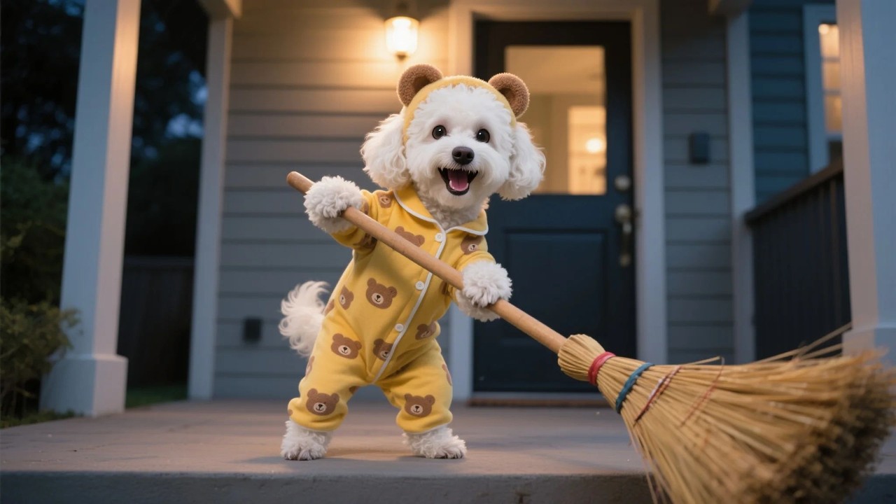 What did mama dog and baby pupper do to help the janitor?🧹compilation