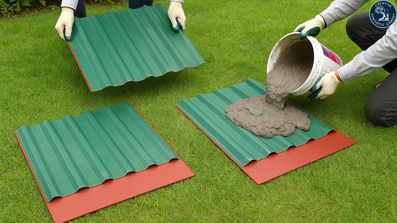Top creative ideas for work with Ceramic tiles and Corrugated iron sheets/ How to make a plant tank