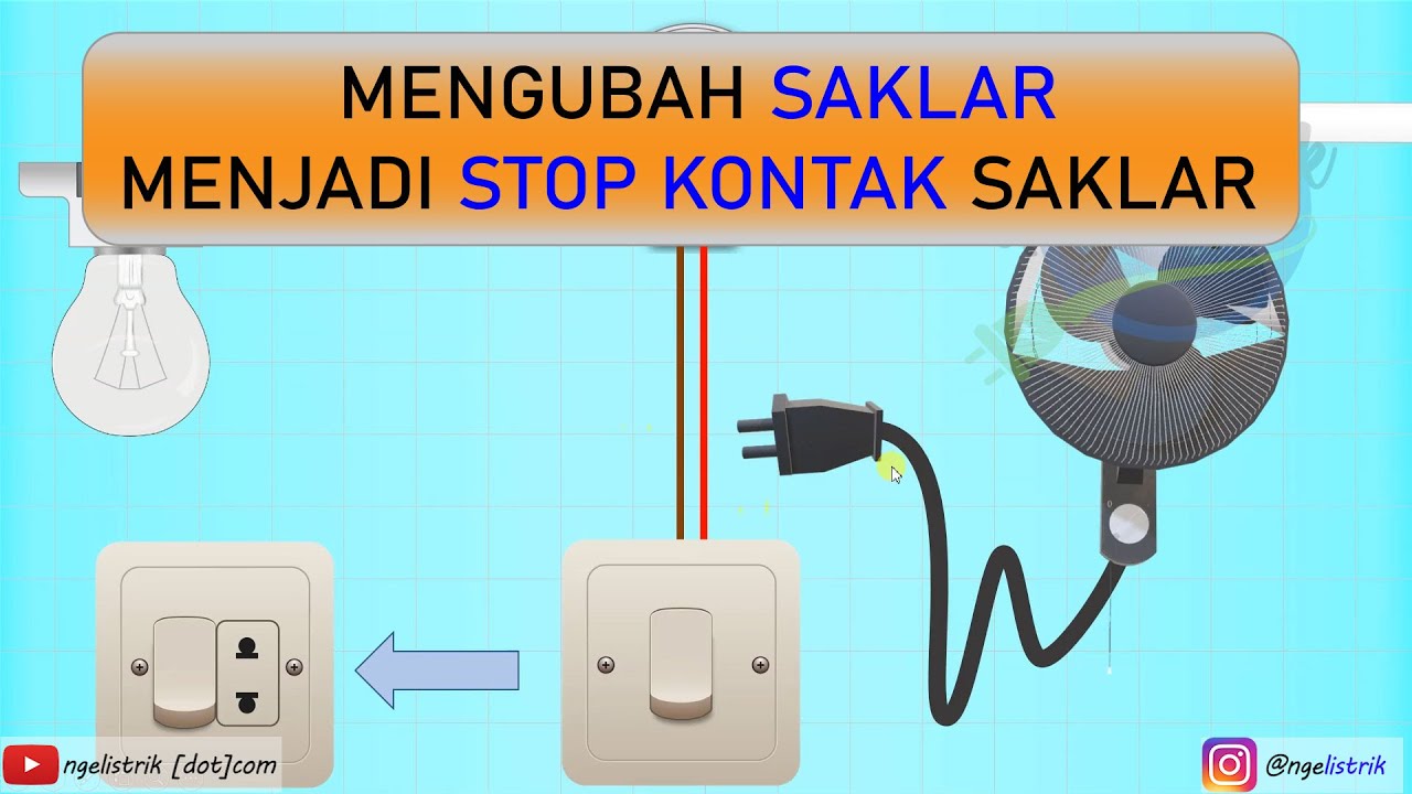 Cara Mengganti Saklar Tunggal Dengan Stop Kontak Saklar