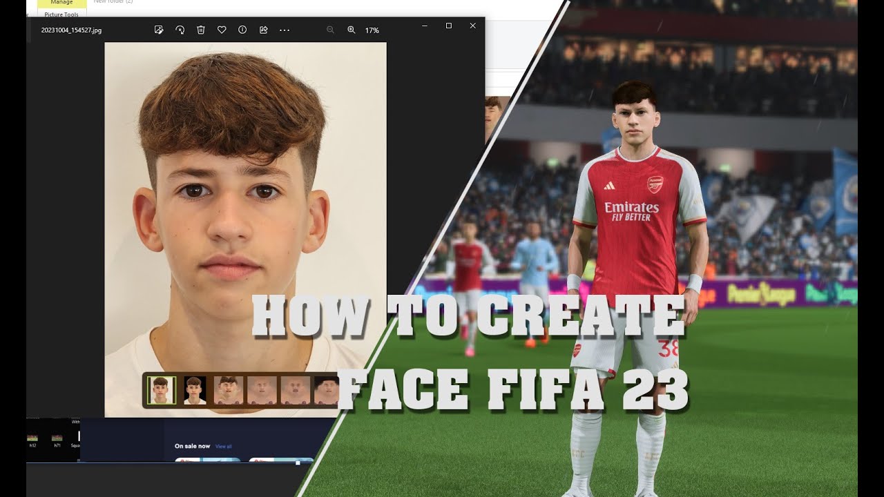 How to create face FIFA 23 ( Part 1 )