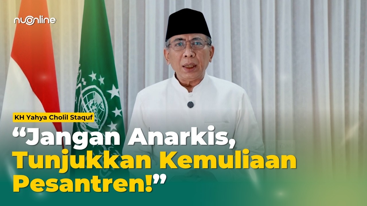 Gus Yahya Imbau Santri Tetap Santun dan Taat Hukum dalam Unjuk Rasa Tayangan Trans7