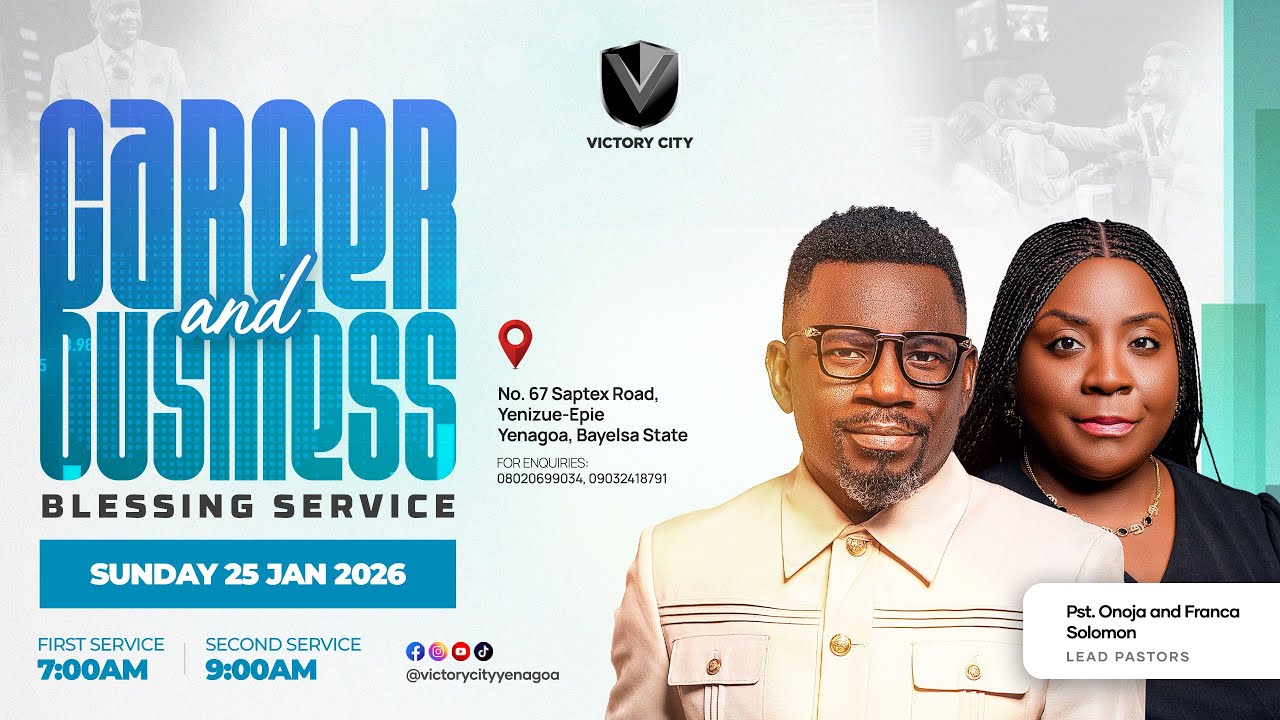 SUNDAY 25/01/2026 | CAREER AND BUSINESS (BLESSING SERVICE).