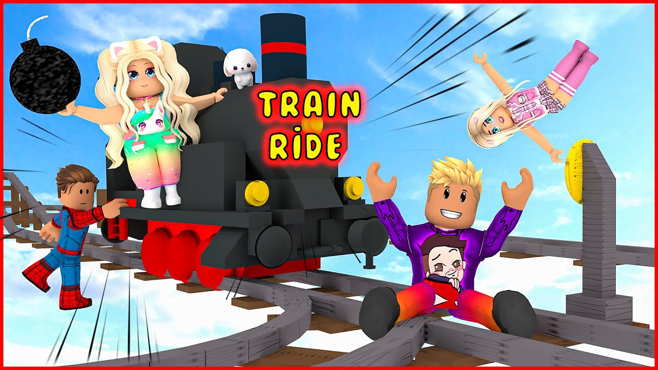 ARKADAŞLARIMIN TRENİNİ PATLATTIM 😱 TREN İLE BİRİNCİ OLAN KAZANIR ❗ |Train Ride Simulator  🚂