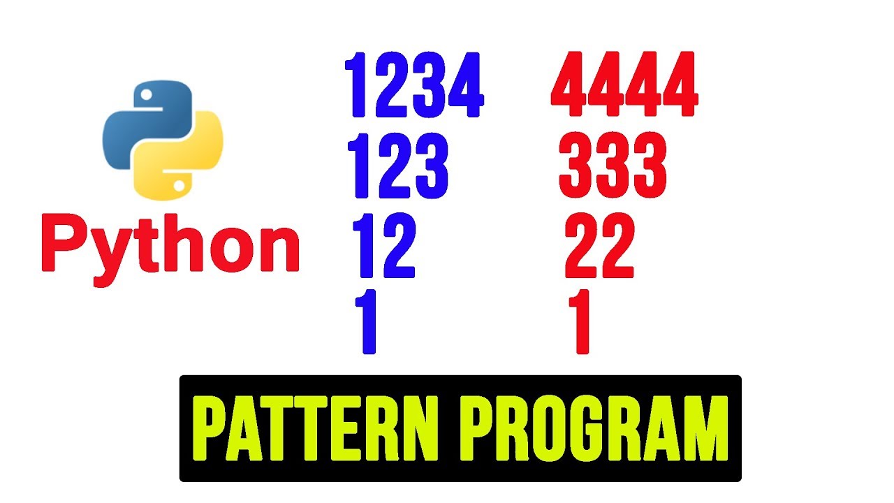 Программы шаблонов Python — печать чисел в форме прямоугольного треугольника