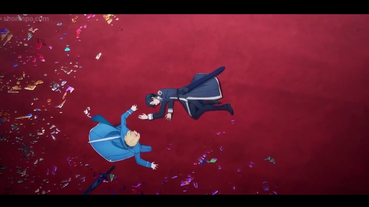 Kirito and Integrity Knight Lady Fanatio Epic battle I Sword Art online Alicization I English Sub