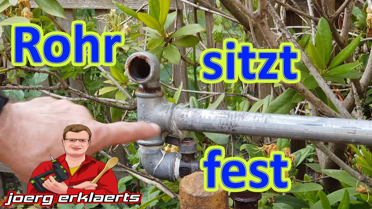 Feste Rohrverschraubung l&ouml;sen Gewinde sitzt fest Rohr sitzt fest Tutorial DIY