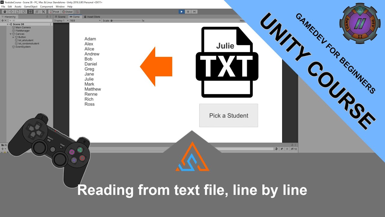 38 Read from text file line by line in Unity