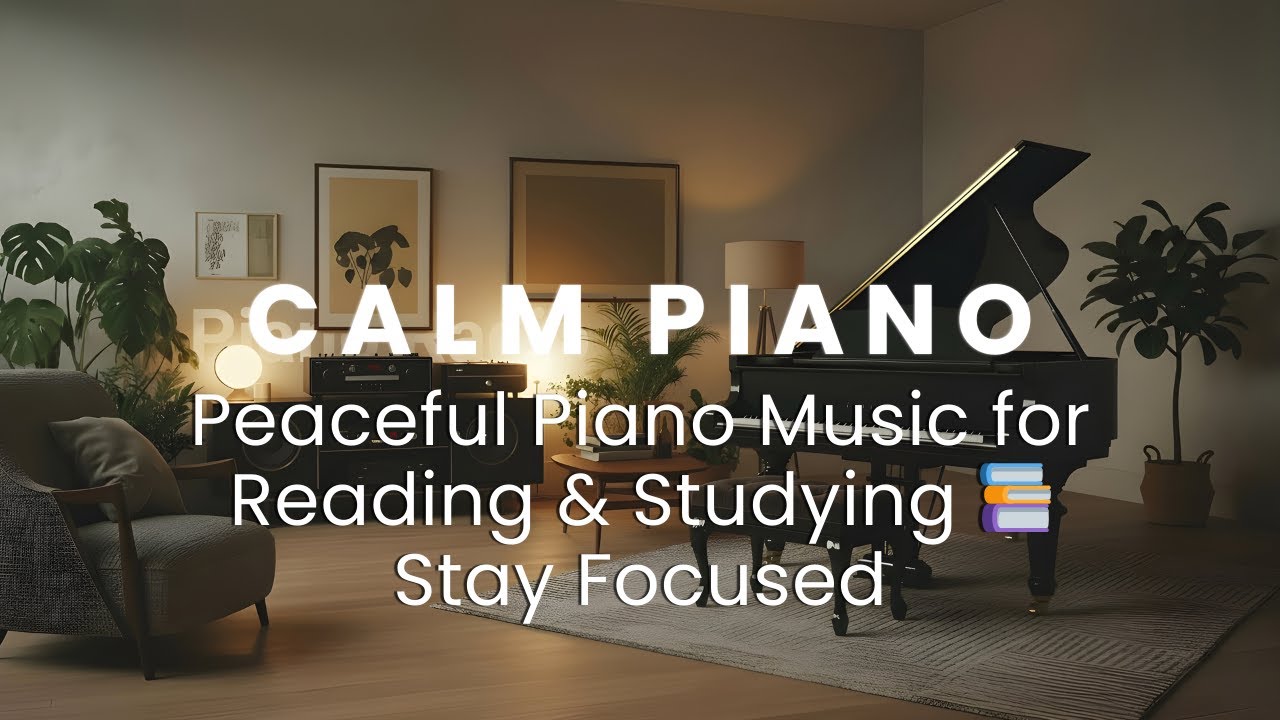 3hours Peaceful Piano Music for Reading & Studying 📚 Stay Focused