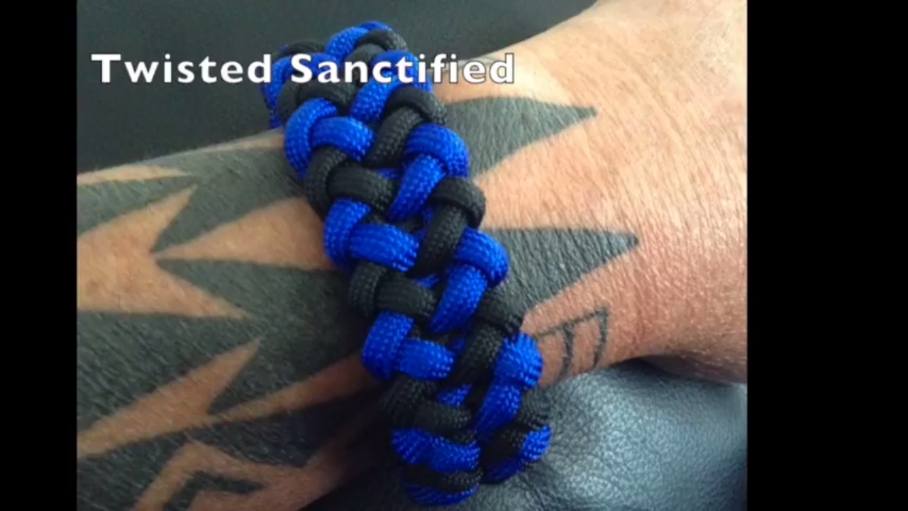 Twisted Sanctified Paracord Bracelet