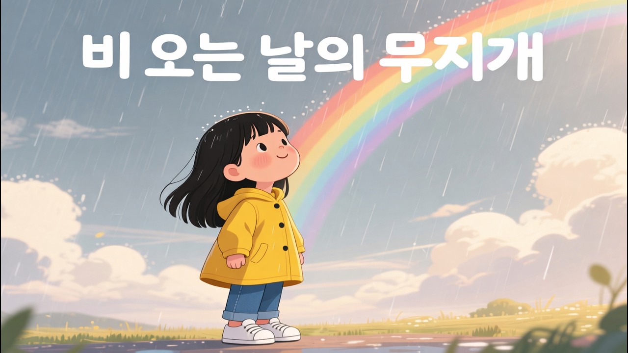 비 오는 날, 무지개가 나타났어요 🌈