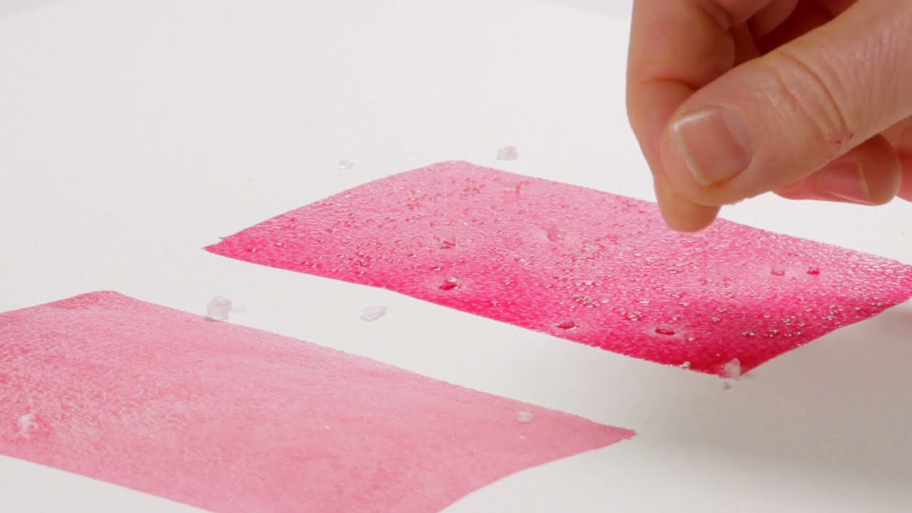 Using Watercolour Granulation Medium with salt | Winsor & Newton masterclass
