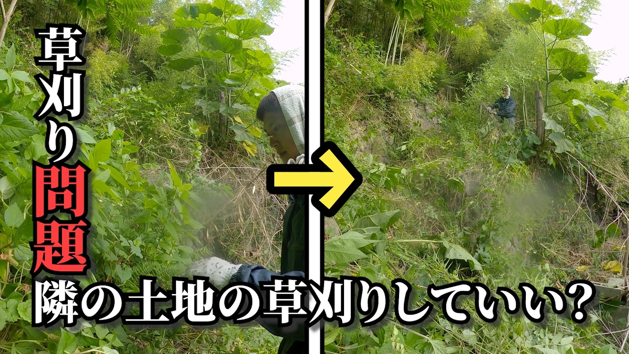【雑談回】境界線がわからない！？お隣さんの草まで勝手に刈りまくるお節介おっさん山田。応援歌をAIで作って、草刈り作業効率が爆上がり。【アラフォーおっさんの秘密基地作り#4】