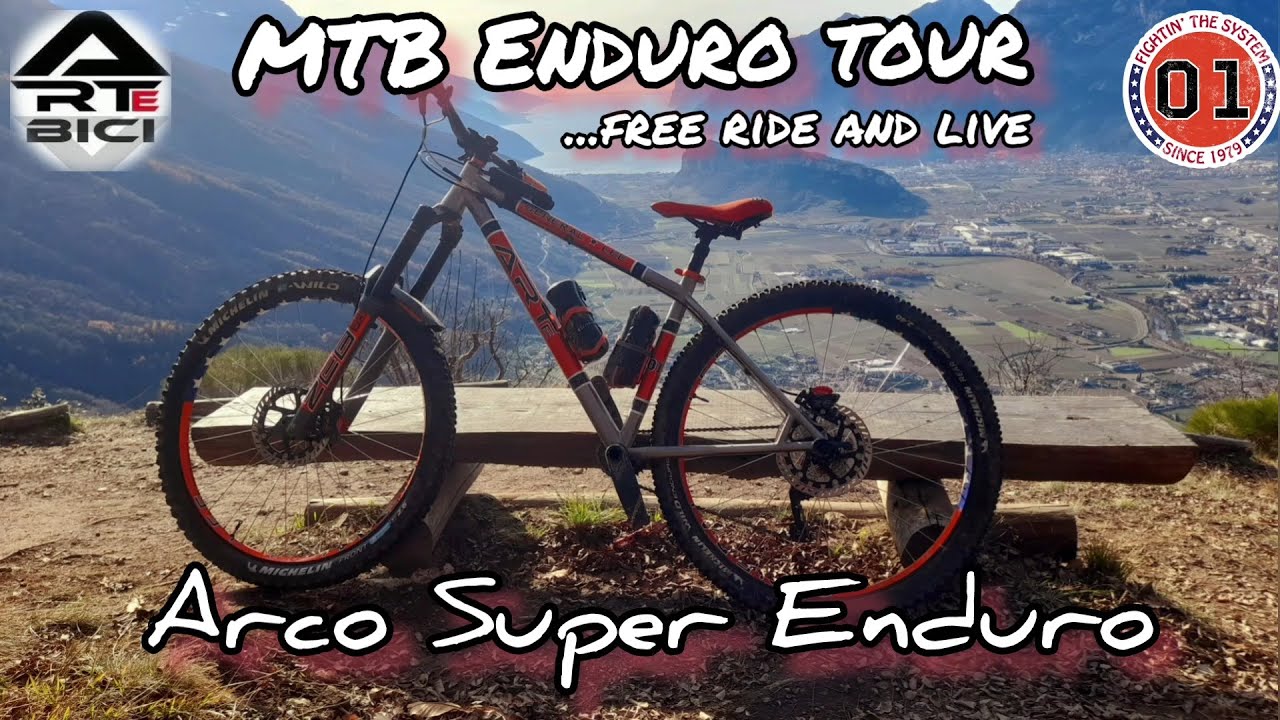 Vero Super Enduro ad Arco (TN) con trail spettacolari MTB Arte Bici Hardtail tour gpx