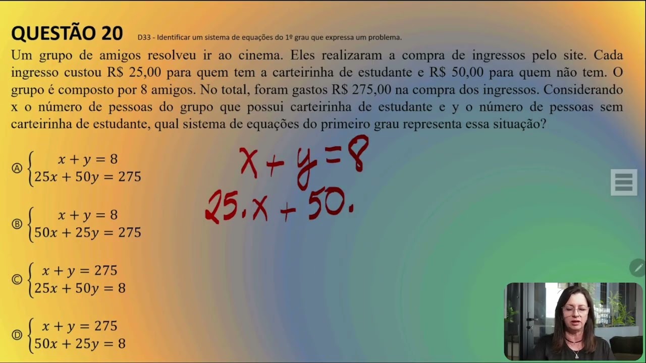 Questão 20 - SAERV 2025 - Ciclo III