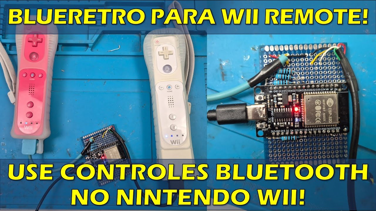 BLUERETRO PARA WII REMOTE - CONECTE CONTROLES BLUETOOTH AO NINTENDO WII! TUTORIAL BLUERETRO ESP32