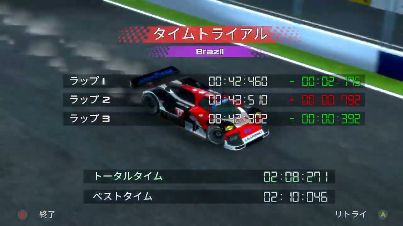 Hypercar Racing タイムトライアル ブラジル 02:08:271 (Steam)