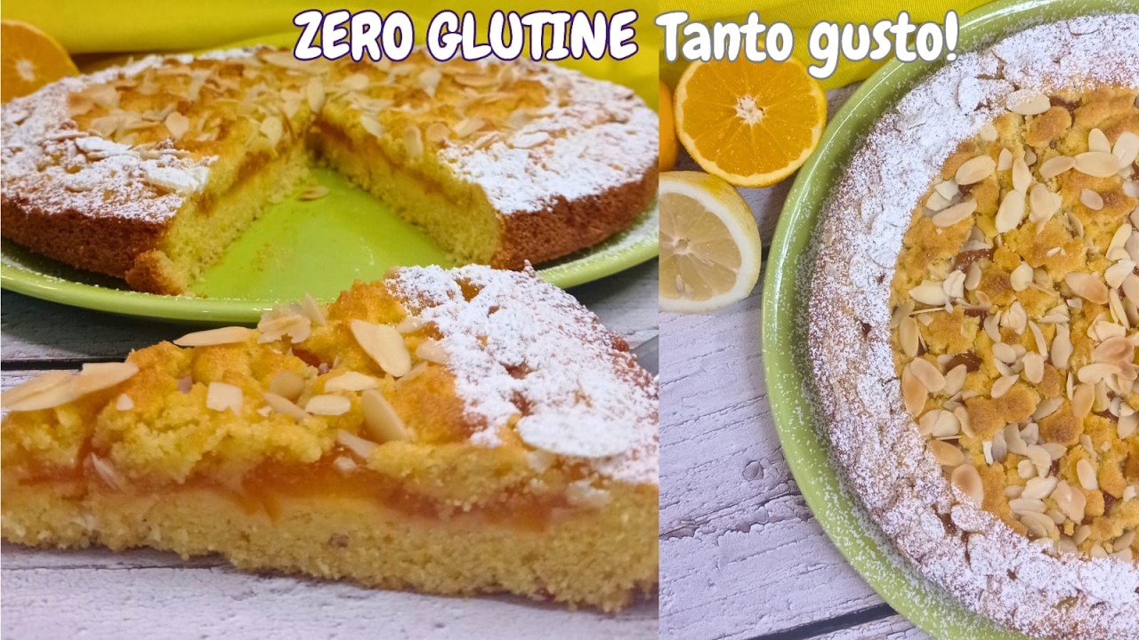 Torta sbriciolata senza glutine agli agrumi🍊🍋 Profumata, rustica e facilissima