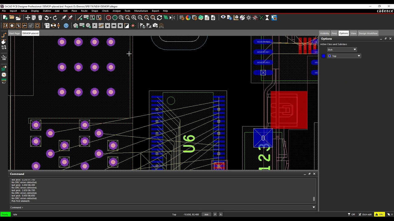 Cadence PCB Curve Routering