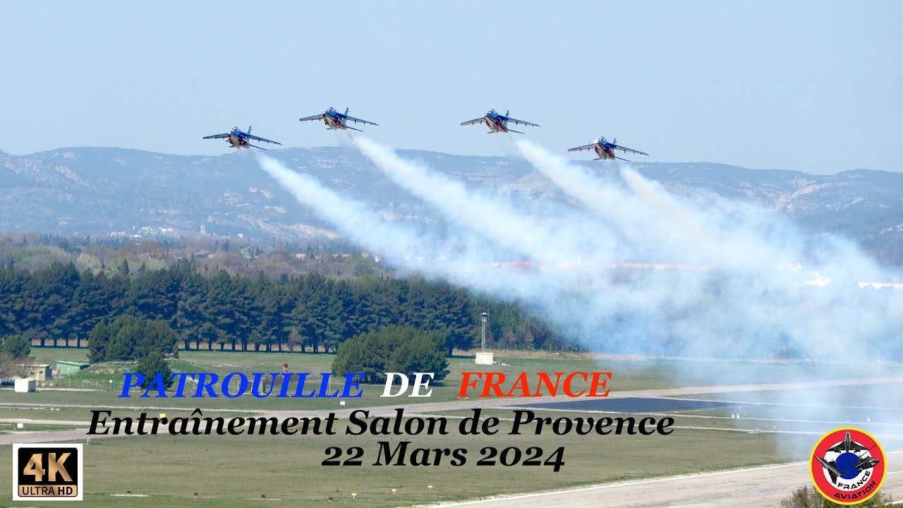 ENTRAÎNEMENT PATROUILLE DE FRANCE 22 MARS 2024 SALON DE PROVENCE