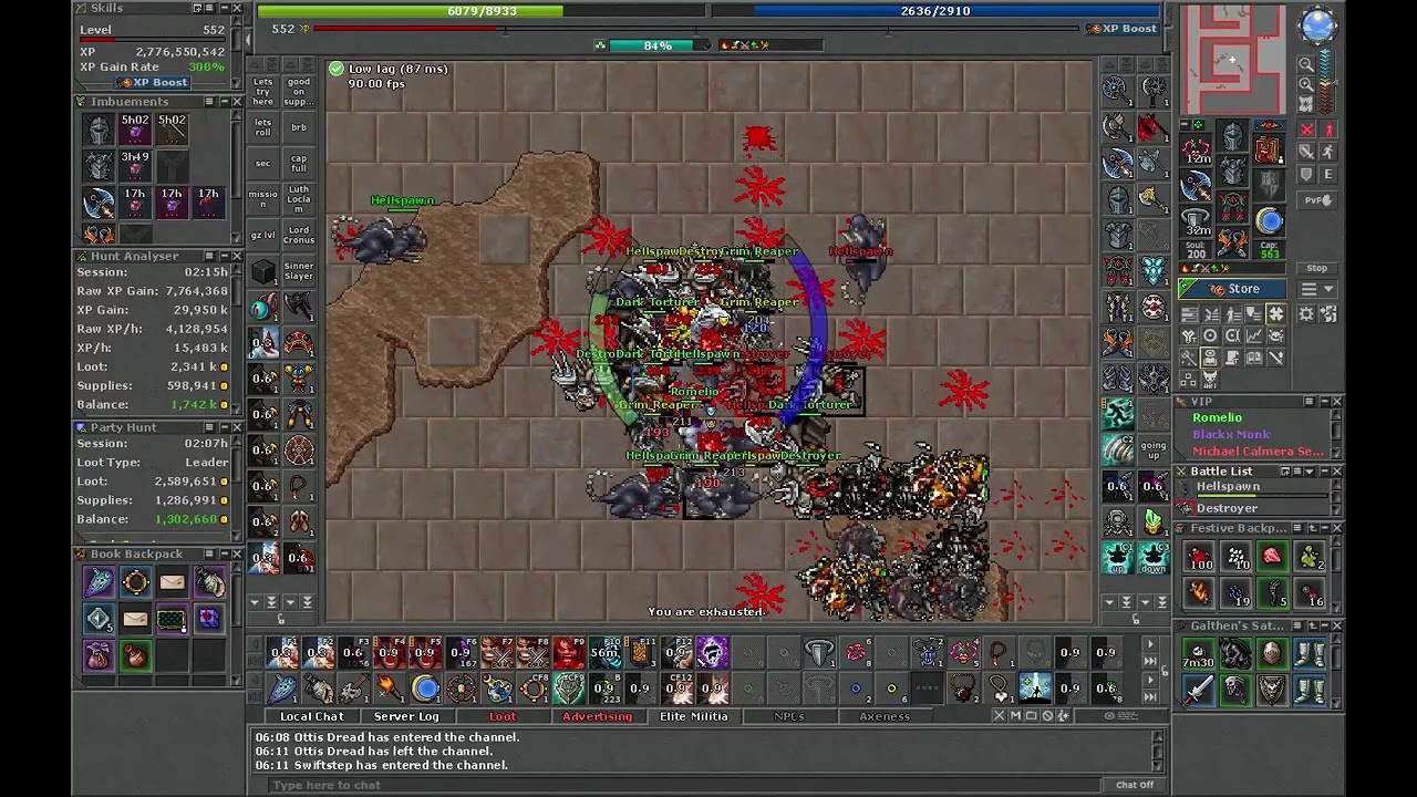 Tibia Steamdeck EK/RP Cata 4.3kk raw
