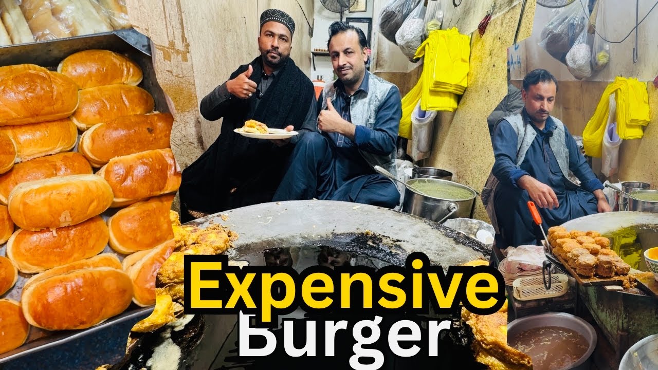 400 Most Expensive Burger of KPK || Best Burger in Peshawar/KPK | Street Food Pakistan ||