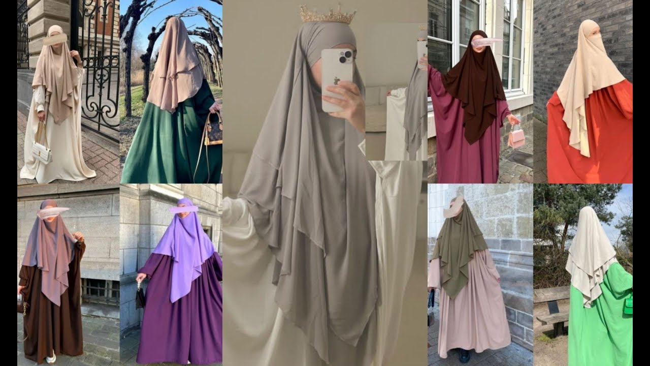 جديد موديلات الحجاب الشرعي ❤️ تنسيق ألوان الحجاب الشرعي hijab style