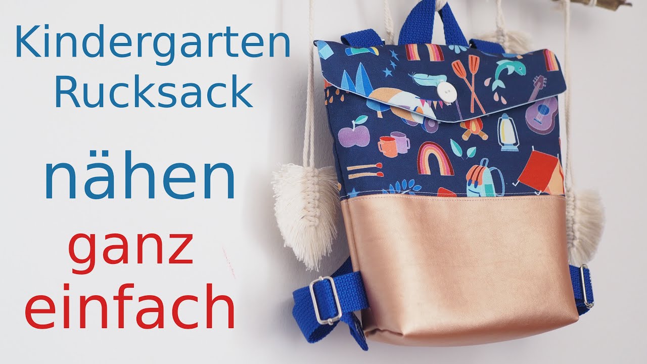 Kinderrucksack nähen - Nähanleitung mit Annas Nähschule