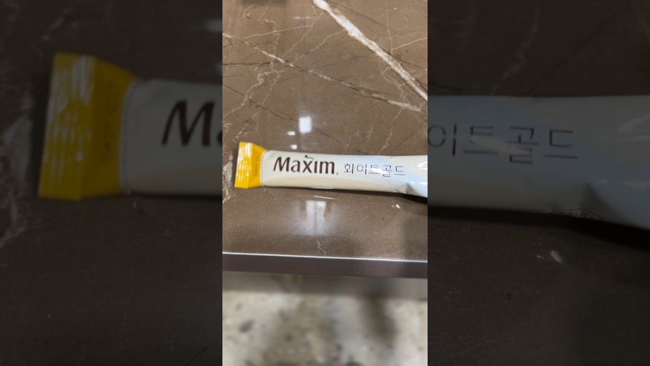 Lets make Maxim White Gold Korean Coffee ☕️ #maxim #coffee #koreancoffee #asmr