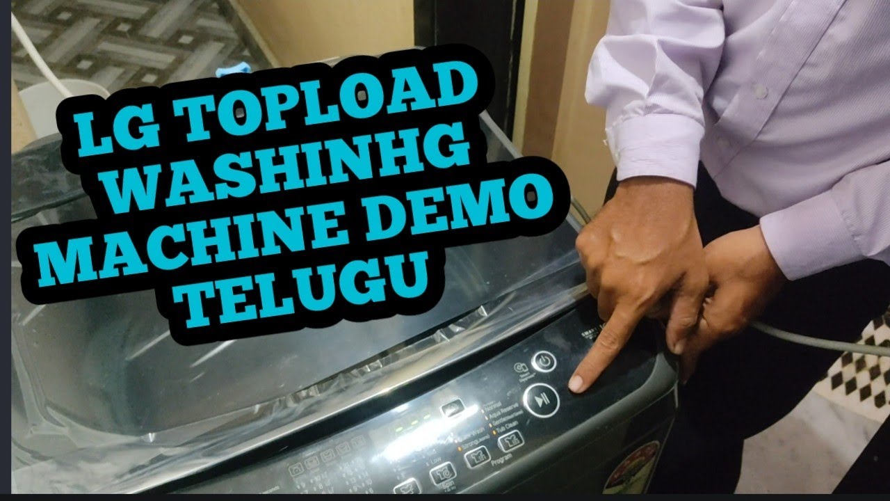 LG Top Load Washing Machine Demo In Telugu! T8077NEDL2Z