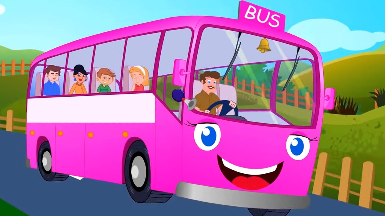 Wheels On The Bus, Street Vehicles and School Bus for Babies