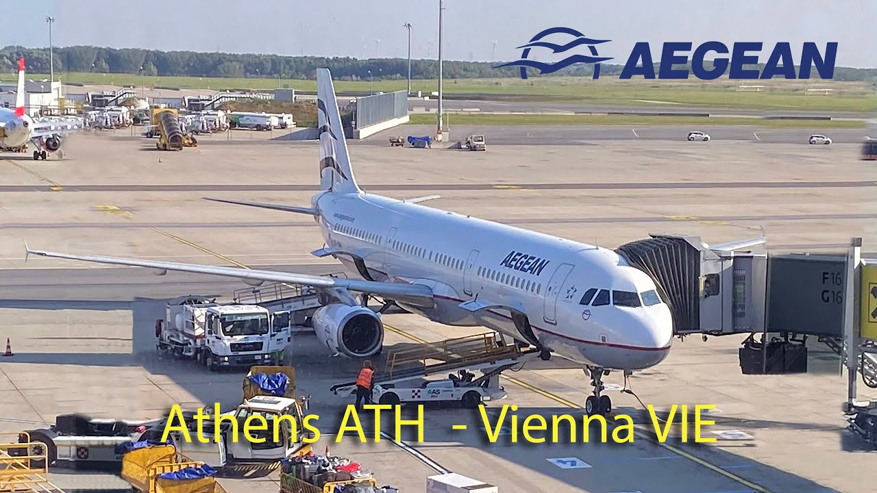 4K TRIP REPORT 2021- AEGEAN AIRLINES A3860  - Athens ATH to Vienna VIE. Economy class