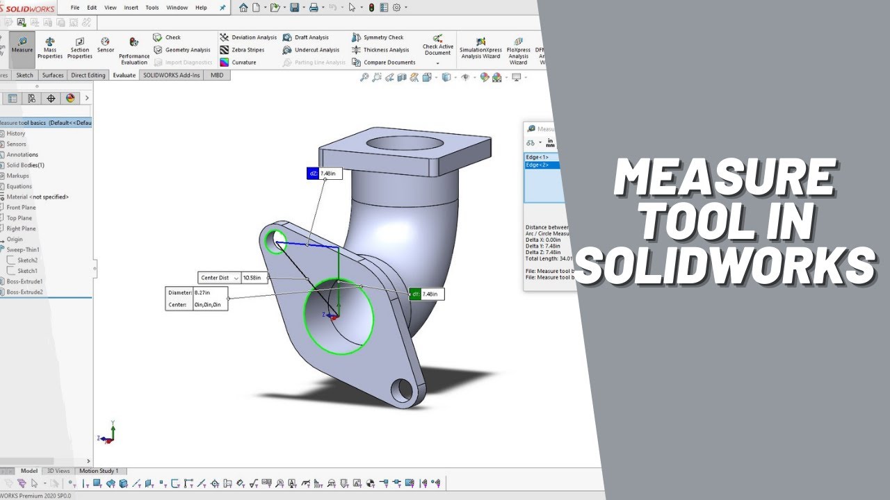 How to Use Measure Command in Solidworks